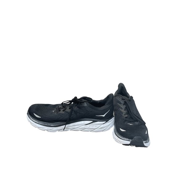 Hoka Clifton 8 Mens Black White Running Sneakers Sz 13EE SKU 9547 - Picture 2 of 16